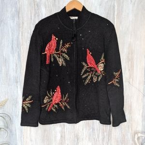 Heirloom Collectibles Winter Cardinals Sweater